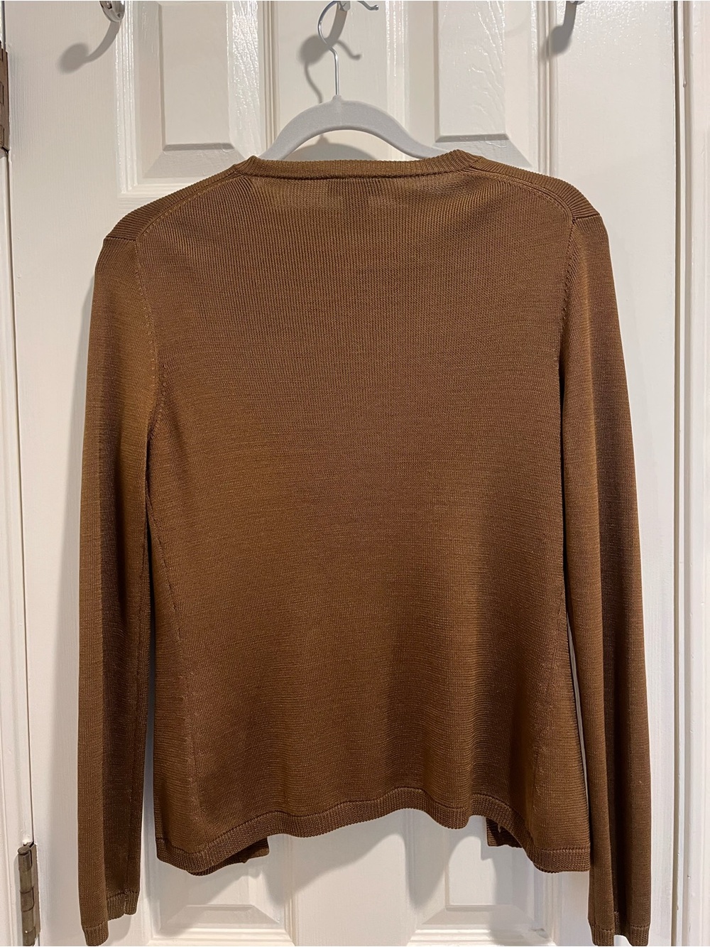 Ann Taylor Silk V-Neck Button Cardigan - Picture 3 of 4
